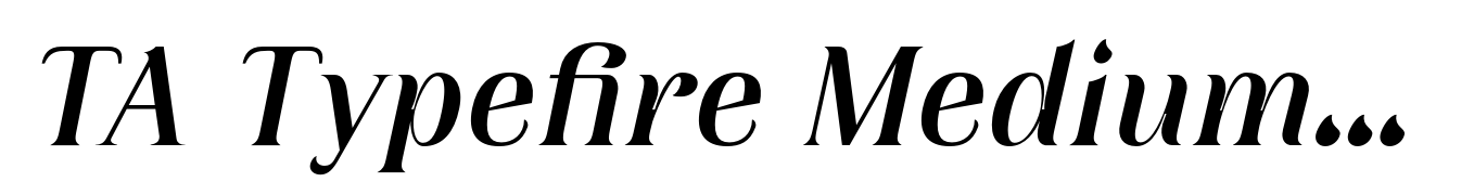 TA Typefire Medium Italic